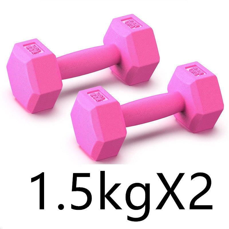 Rubberized Dumbbells Set for Arm Muscle Training Home Fitness Equipment