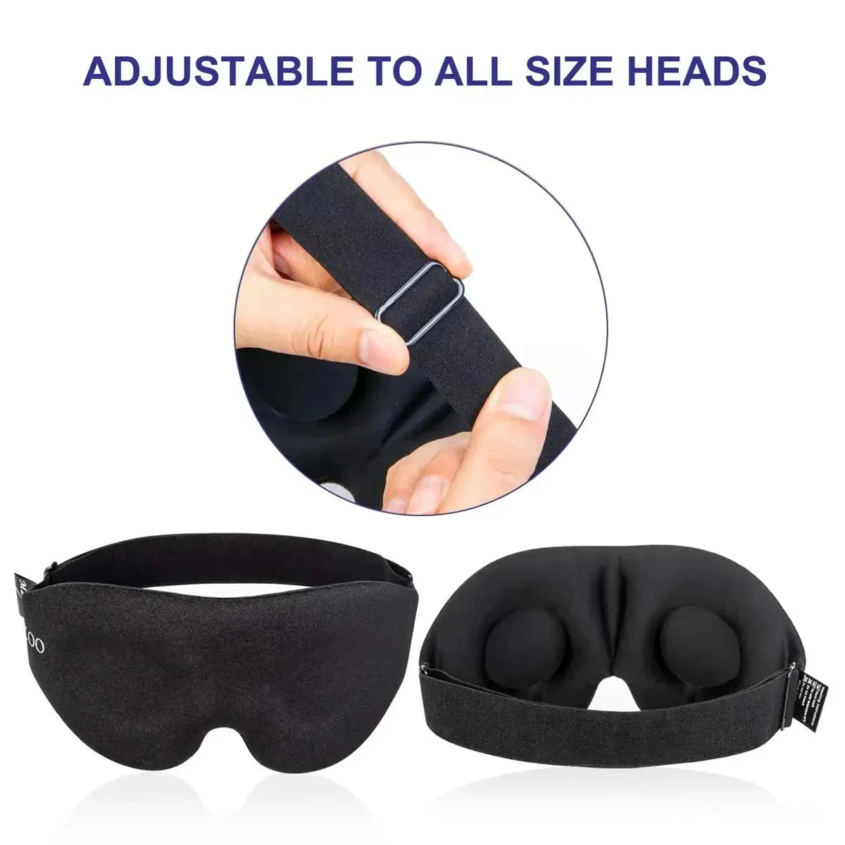3D Concave Design Eye Mask – Light Blocking Sleep Aid