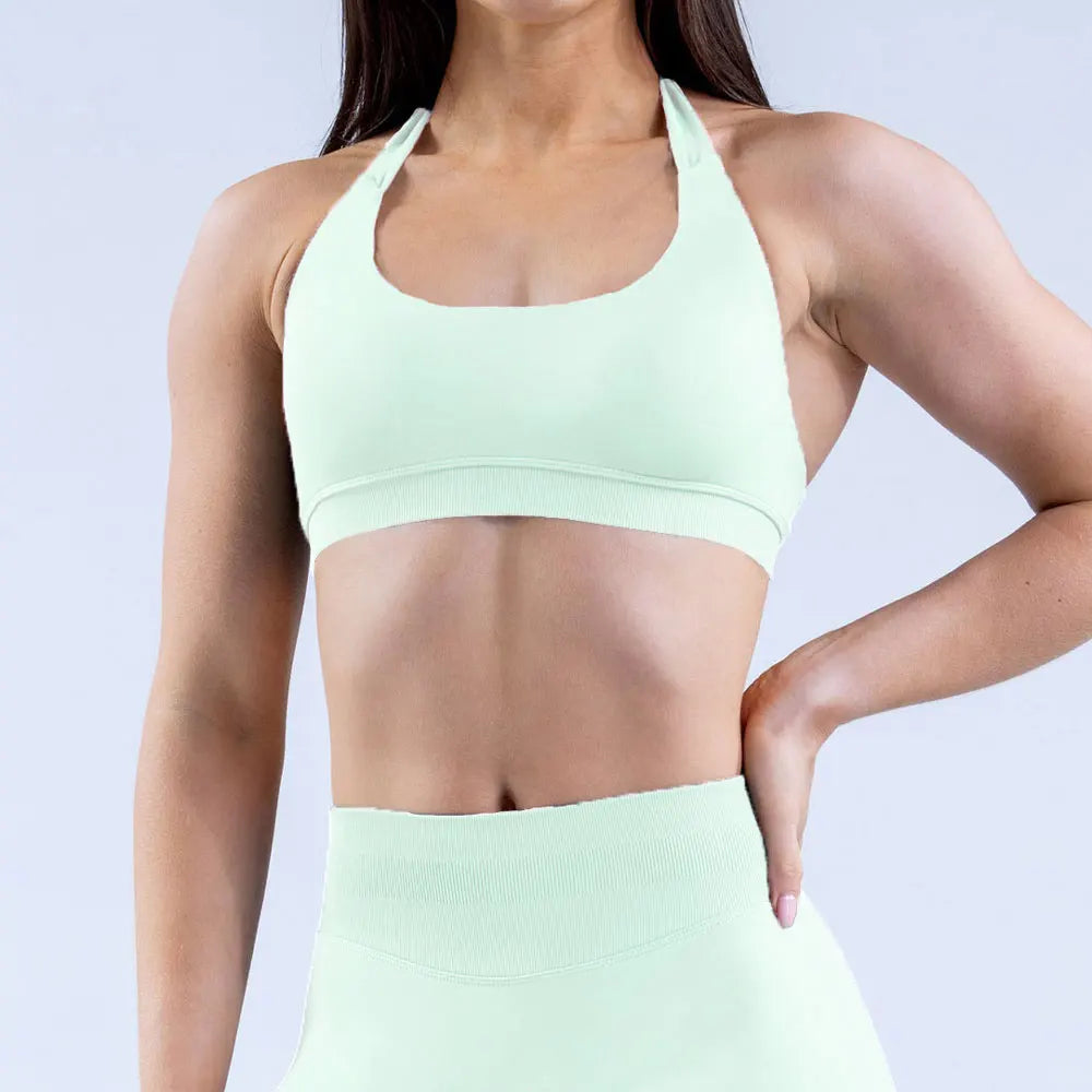 Seamless, Open Back Fitness Bra