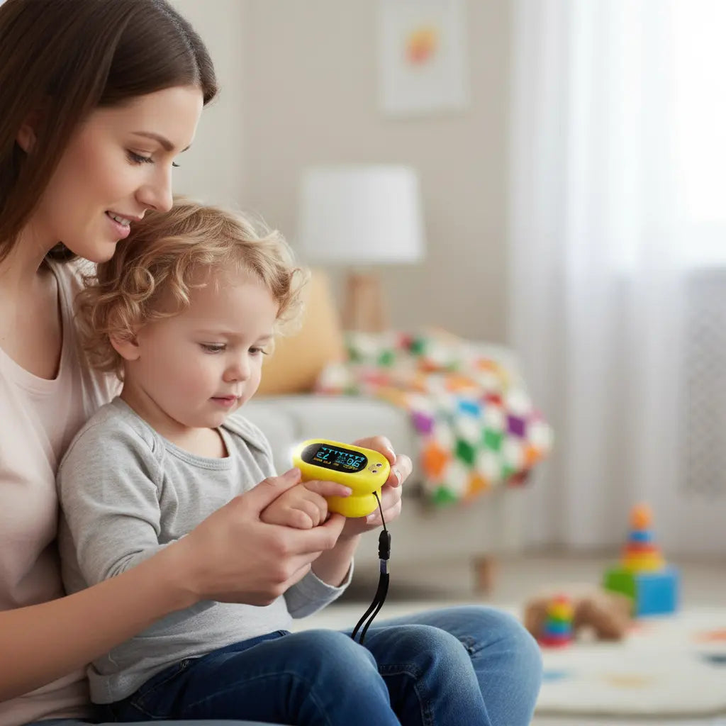 Med Pat Ducky Kids Pulse Oximeter SpO2 Heart Rate Monitor