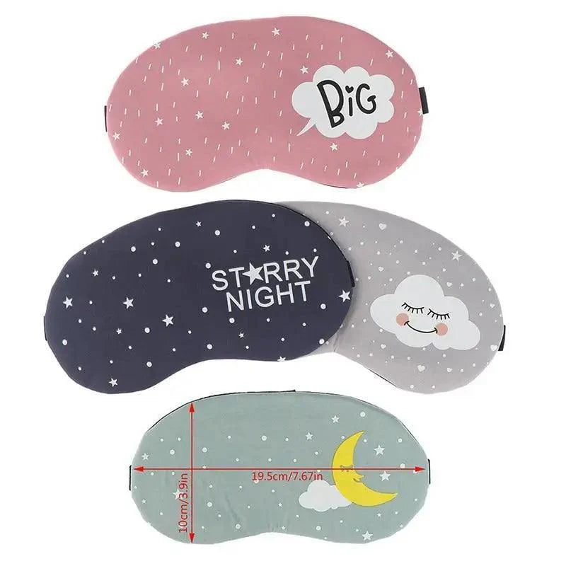 Kids Sleeping Mask Colorful Cartoon Blindfold Comfortable Travel Eye Cover