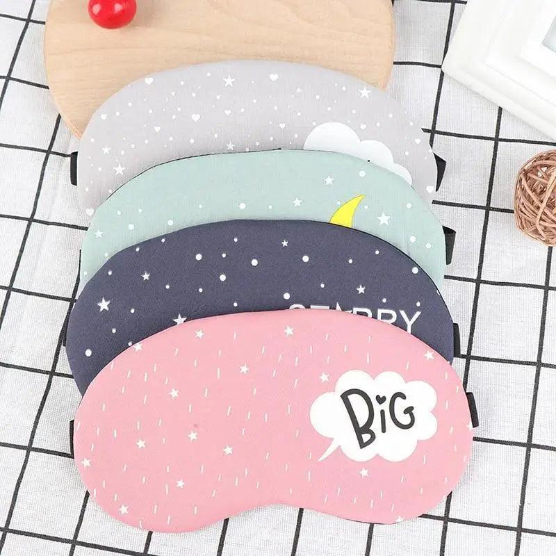 Kids Sleeping Mask Colorful Cartoon Blindfold Comfortable Travel Eye Cover