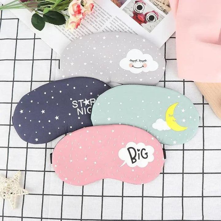 Kids Sleeping Mask Colorful Cartoon Blindfold Comfortable Travel Eye Cover