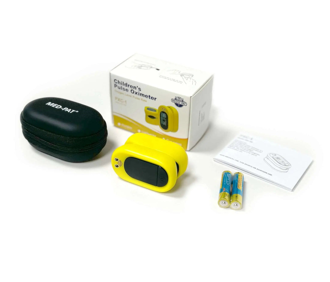 Med Pat Ducky Kids Pulse Oximeter SpO2 Heart Rate Monitor